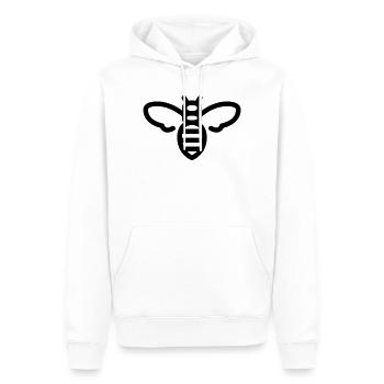 Biene - Männer Premium Bio Hoodie - Weiß - Vorne - Nico (187cm)