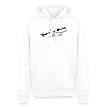 Drum 'n' Bass Design - Männer Premium Bio Hoodie - Weiß - Vorne - Nico (187cm)