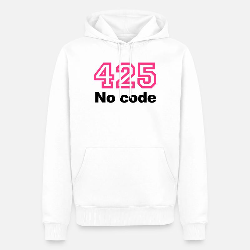 Error 425 No Code - Männer Premium Bio Hoodie - Weiß