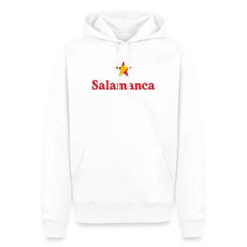Salamanca - Sweat à capuche Premium bio Homme - blanc - Devant - Nico (187cm)