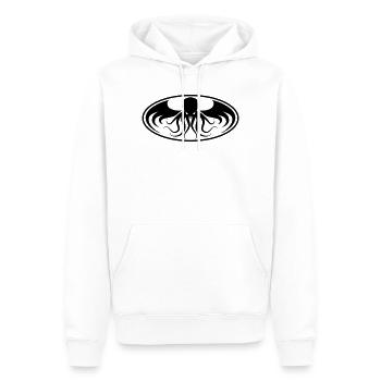 Cthulhu Dark Emblem Parodie - Männer Premium Bio Hoodie - Weiß - Vorne - Nico (187cm)