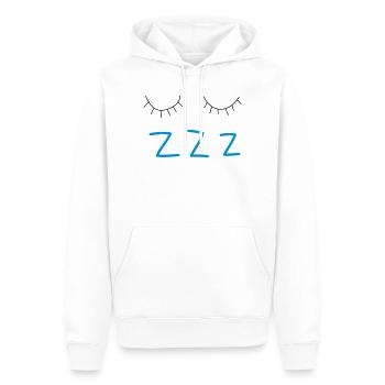 sleep - Men’s Premium Organic Hoodie - white - Front - Nico (187cm)