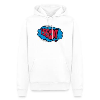 Isso! - Männer Premium Bio Hoodie - Weiß - Vorne - Nico (187cm)