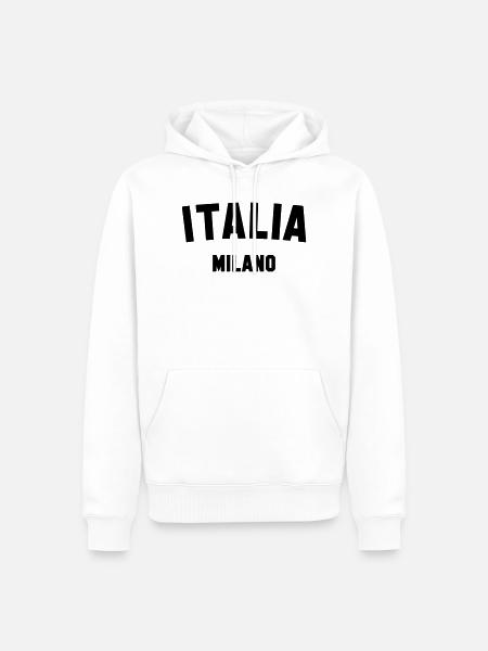 MAILAND Milano Italia Italy Italien - Männer Premium Bio Hoodie - Weiß