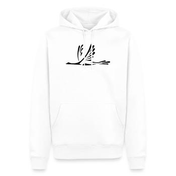 vogel_1 - Men’s Premium Organic Hoodie - white - Front - Nico (187cm)