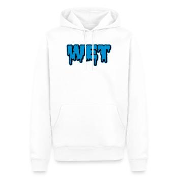 Wet | feucht | nass | Slime - Sweat à capuche Premium bio Homme - blanc - Devant - Nico (187cm)