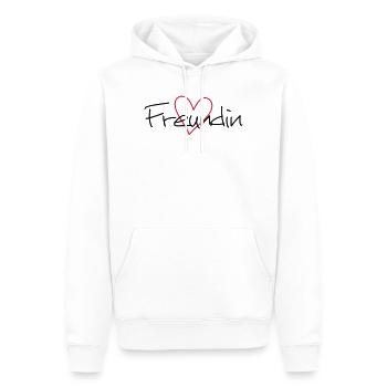 Freundin Herz Geschenk Geburtstag - Männer Premium Bio Hoodie - Weiß - Vorne - Nico (187cm)