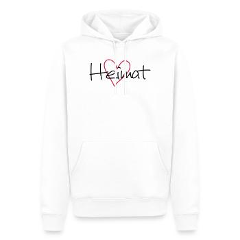 maison de coeur - Sweat à capuche Premium bio Homme - blanc - Devant - Nico (187cm)
