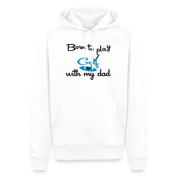 Énonciations drôles pour les golfeurs - Sweat à capuche Premium bio Homme - blanc - Devant - Nico (187cm)