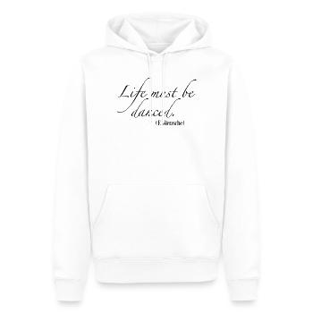 Danse - Sweat à capuche Premium bio Homme - blanc - Devant - Nico (187cm)