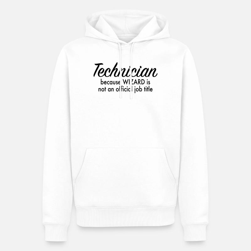 Techniker - Männer Premium Bio Hoodie - Weiß