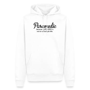 ambulanciers - Sweat à capuche Premium bio Homme - blanc - Devant - Nico (187cm)