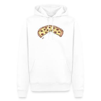 Pizza for parent-baby partner look with 2 children - Men’s Premium Organic Hoodie - white - Front - Nico (187cm)