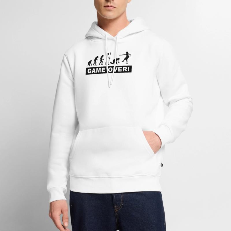 evolution_stag et les nuits de poule Sweat à capuche Premium bio Homme