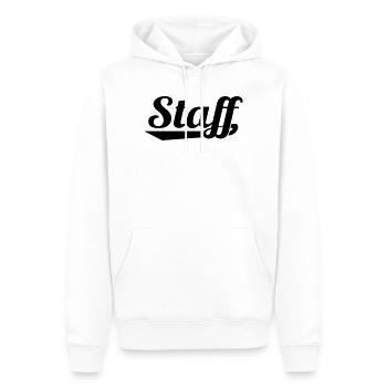 2541614 127337063 STAFF - Men’s Premium Organic Hoodie - white - Front - Nico (187cm)