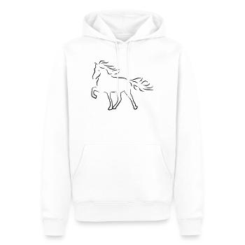 2541614 14630838 isi - Men’s Premium Organic Hoodie - white - Front - Nico (187cm)