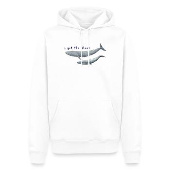 Ich habe den Blues Wale - Wale. baleines - Männer Premium Bio Hoodie - Weiß - Vorne - Nico (187cm)