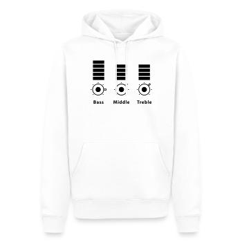 mixer - Sweat à capuche Premium bio Homme - blanc - Devant - Nico (187cm)