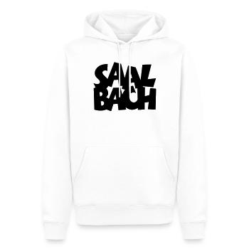 Saalbach in Österreich - Männer Premium Bio Hoodie - Weiß - Vorne - Nico (187cm)