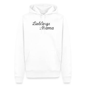 Mama favori - Sweat à capuche Premium bio Homme - blanc - Devant - Nico (187cm)