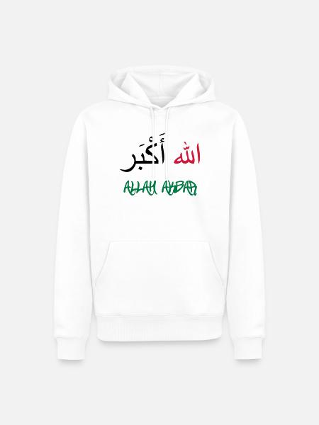 Allah Akbar - Sweat à capuche Premium bio Homme - blanc
