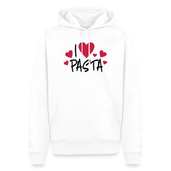 Pasta - Männer Premium Bio Hoodie - Weiß - Vorne - Nico (187cm)