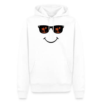 Lunettes de soleil - Sweat à capuche Premium bio Homme - blanc - Devant - Nico (187cm)