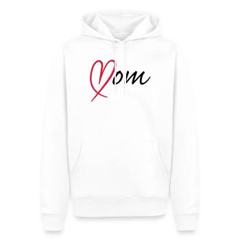 Mom Heart | Herz - Sweat à capuche Premium bio Homme - blanc - Devant - Nico (187cm)
