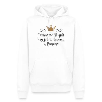 Princess - Men’s Premium Organic Hoodie - white - Front - Nico (187cm)