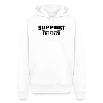 Support Crew Elite - Männer Premium Bio Hoodie - Weiß - Vorne - Nico (187cm)