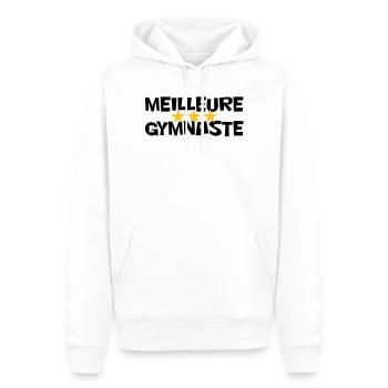 Beste Turnerin - Männer Premium Bio Hoodie - Weiß - Vorne - Nico (187cm)
