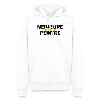 Beste Maler - Männer Premium Bio Hoodie - Weiß - Vorne - Nico (187cm)