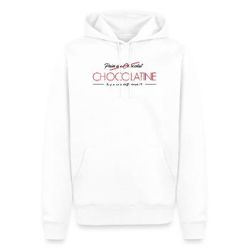 VS Chocolatine Schokoladenbrot - Männer Premium Bio Hoodie - Weiß - Vorne - Nico (187cm)