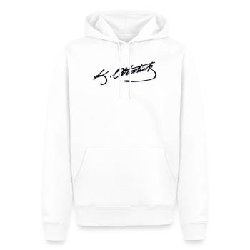 Mustafa Kemal Ataturk imza - Sweat à capuche Premium bio Homme - blanc - Devant - Nico (187cm)
