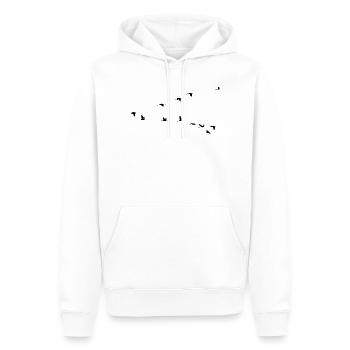 Vögel - Sweat à capuche Premium bio Homme - blanc - Devant - Nico (187cm)