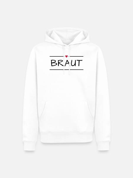 Fille de garçon - Sweat à capuche Premium bio Homme - blanc