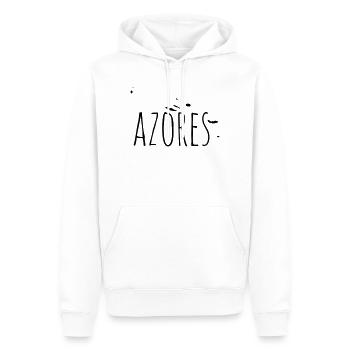 Azores - Männer Premium Bio Hoodie - Weiß - Vorne - Nico (187cm)
