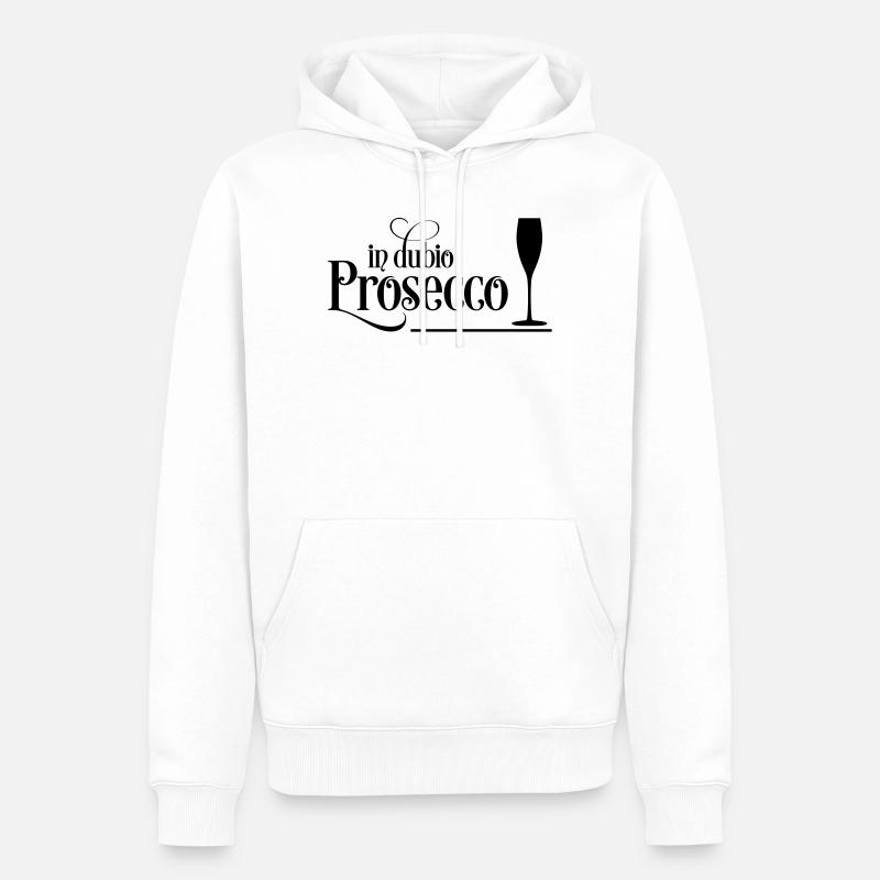 Prosecco - Männer Premium Bio Hoodie - Weiß