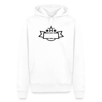 sterne banner - Männer Premium Bio Hoodie - Weiß - Vorne - Nico (187cm)