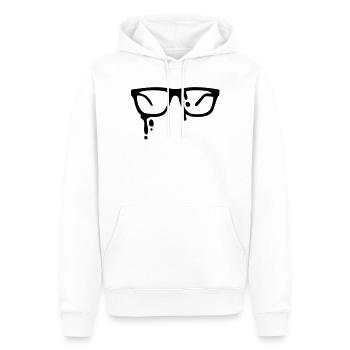 lunettes de soleil - sunglasses - Sweat à capuche Premium bio Homme - blanc - Devant - Nico (187cm)