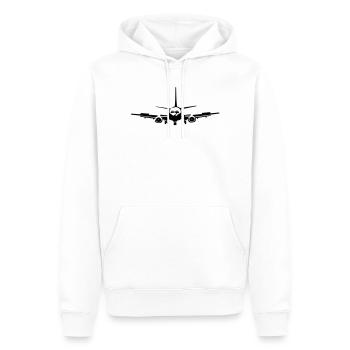 Passagierflugzeug - Männer Premium Bio Hoodie - Weiß - Vorne - Nico (187cm)