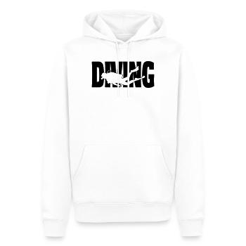 plongée II - Sweat à capuche Premium bio Homme - blanc - Devant - Nico (187cm)