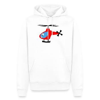 Hélicoptères pour enfants - Helicopter - Sweat à capuche Premium bio Homme - blanc - Devant - Nico (187cm)