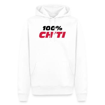 100% Ch'ti - Männer Premium Bio Hoodie - Weiß - Vorne - Nico (187cm)