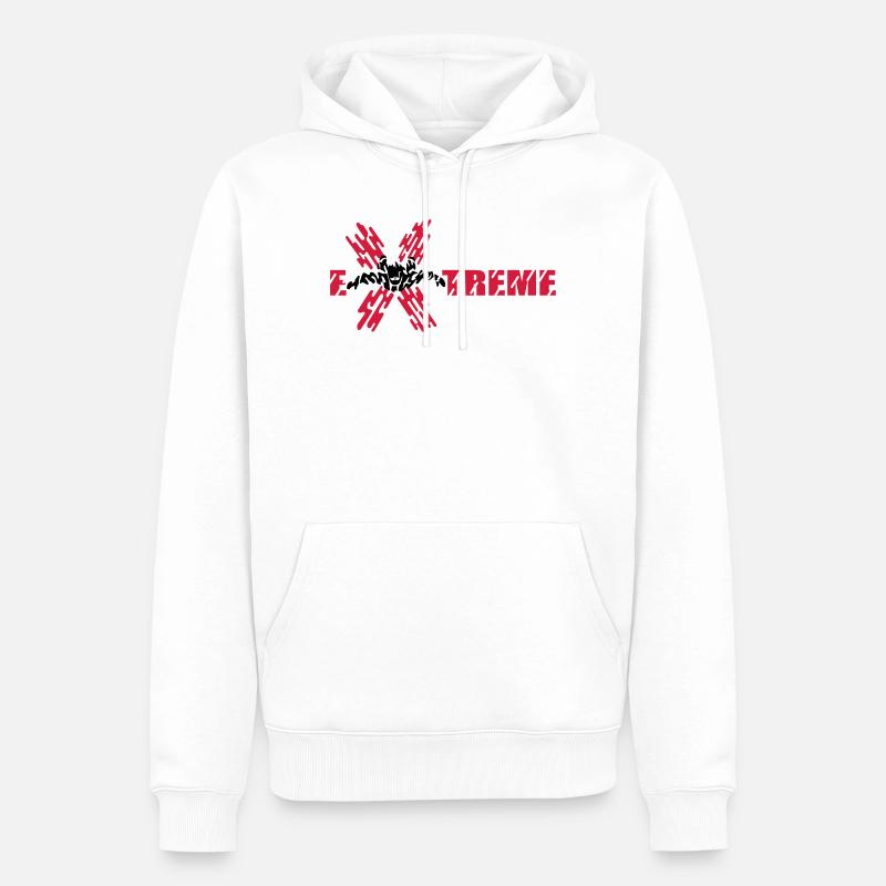 skydiver extreme - Männer Premium Bio Hoodie - Weiß