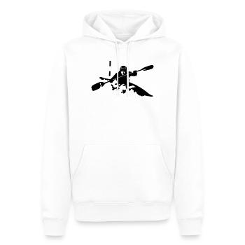 kayak - Sweat à capuche Premium bio Homme - blanc - Devant - Nico (187cm)