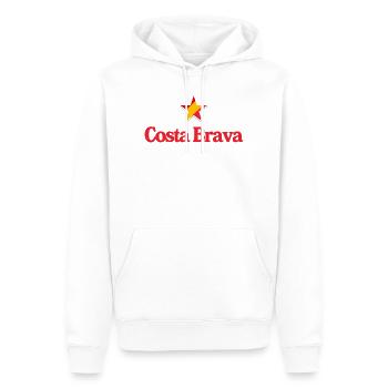Stars of Spain - Costa Brava - Sweat à capuche Premium bio Homme - blanc - Devant - Nico (187cm)
