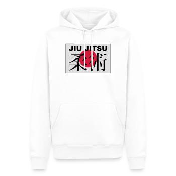 jiu jitsu - Männer Premium Bio Hoodie - Weiß - Vorne - Nico (187cm)