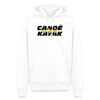 Canoë Kayak - Sweat à capuche Premium bio Homme - blanc - Devant - Nico (187cm)