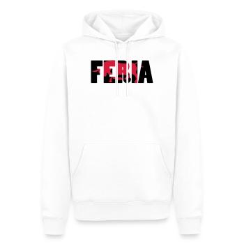 Feria - Sweat à capuche Premium bio Homme - blanc - Devant - Nico (187cm)